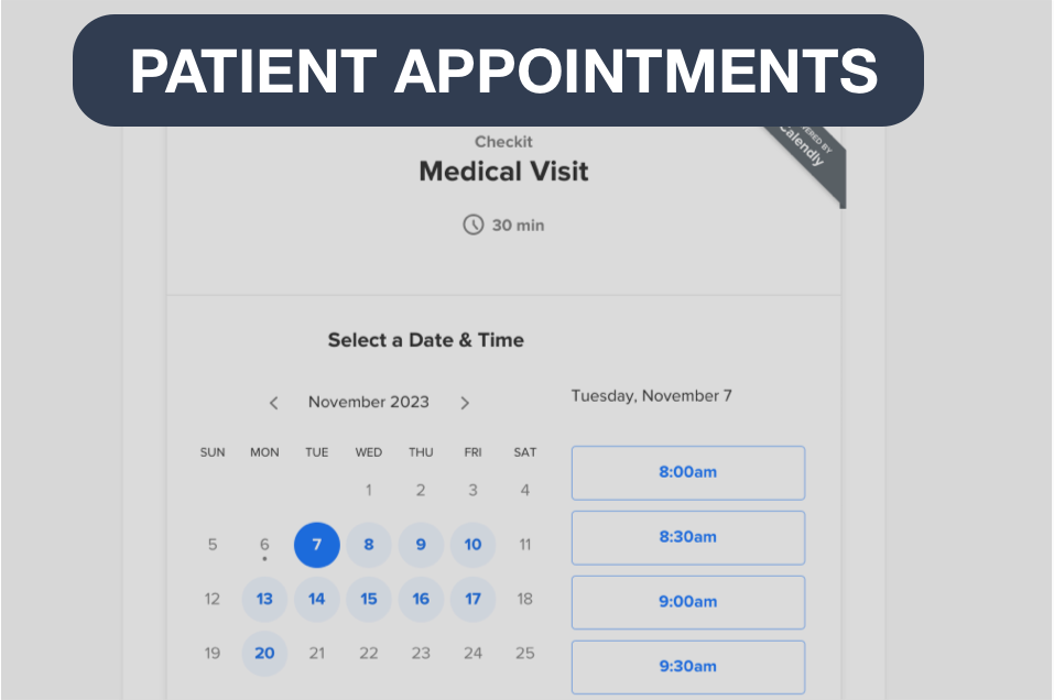 Streamline the Scheduling of Your Medical Appointments During Registration Streamline the Scheduling of Your Medical Appointments During Registration